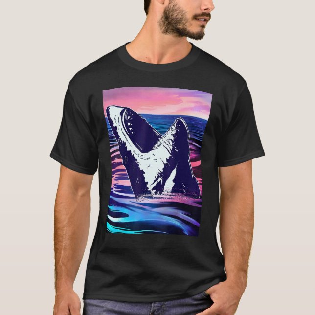 Camiseta Kid Shark Ocean Animal Sea Marine Biology Beach S (Frente)