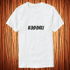 Camiseta Kidami | Triste na camiseta-T do Azerbaijão