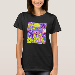 Camiseta Kidcore Aestético de núcleo estranho Olhos de 90