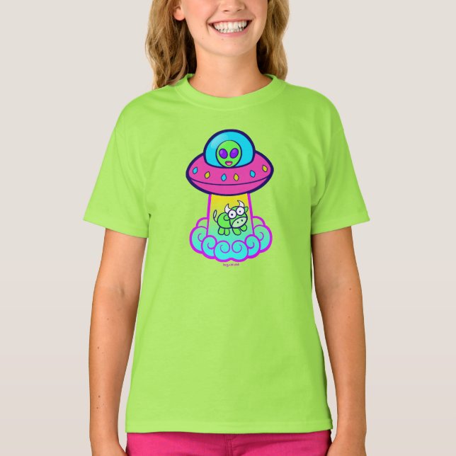 Camiseta Kidcore UFO Cute Kawaii (Frente)