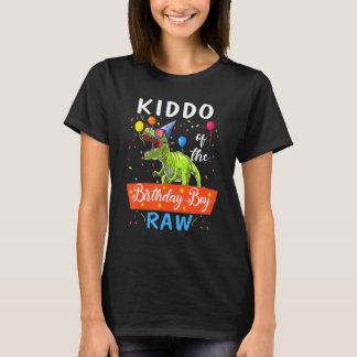Camiseta Kiddo Dinosaur Engraçado Aplicativo da Família Bir