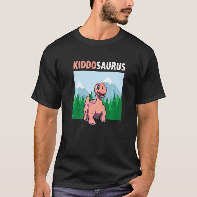 Camiseta Kiddosaurus Dinosaur  Cute Kiddo Apatosaurus  1 (Frente)
