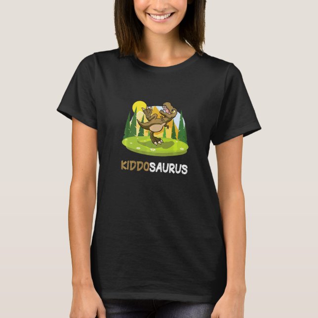 Camiseta Kiddosaurus Dinosaur Cute Kiddo Rex (Frente)