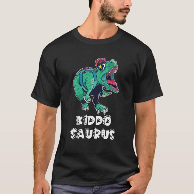 Camiseta Kiddosaurus T Rex Dinossaur Kiddo Saurus Kids Trex (Frente)