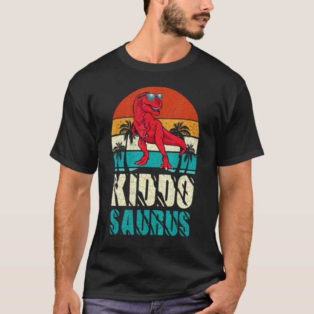 Camiseta Kiddosaurus T Rex Dinossauro Kiddo Saurus Correspo (Frente)