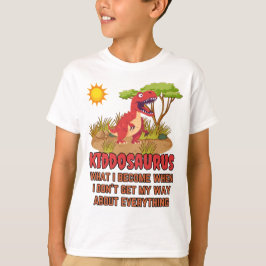 Camiseta Kiddosaurus T-Rex Kids T-Shirt