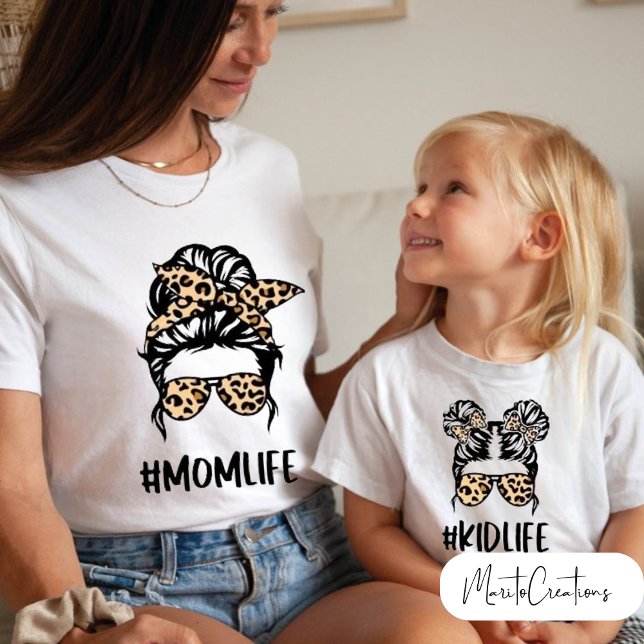 Camiseta kidlife leopard t-shirt to wear on mother's day (Criador carregado)