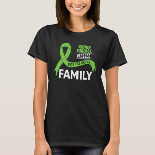 Camiseta Kidney Disease Awareness Green Ribbon Messed Wrong