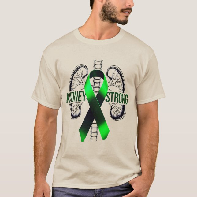 Camiseta Kidney Strong – Kidney Disease Awareness T-Shirt (Frente)