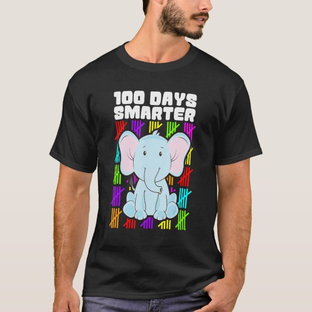 Camiseta Kids 100 Days Smarter Shirts, Boys Girls 100th Day (Frente)