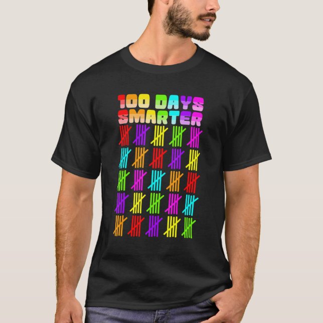 Camiseta Kids 100 Days Smarter Shirts, Boys Girls 100th Day (Frente)