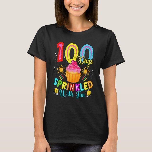 Camiseta Kids 100 Days Sprinkled with Fun Happy 100 Days Of (Frente)