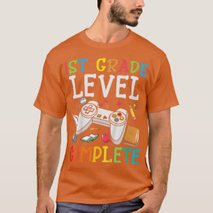 Camiseta Kids 1st Grade Level Complete Gaming Boy Last Day