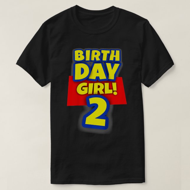 Camiseta Kids 2 Year Old Toy Birthday Girl Gift  (Frente do Design)