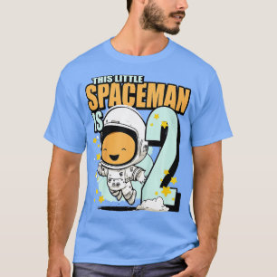 Camiseta Kids 2 Years Old Birthday Boy Astronaut 2nd Birthd