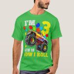 Camiseta Kids 3 Year Old Shirt 3rd Birthday Boy Monster Tru<br><div class="desc">Kids 3 Year Old Shirt 3rd Birthday Boy Monster Truck Car  .</div>