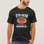 Camiseta Kids 5 Birthday Futebol Touchdown 5 Anos<br><div class="desc">Crianças 5 de Futebol de Aniversário de 5 anos Equipe Esportiva de Meninos.</div>