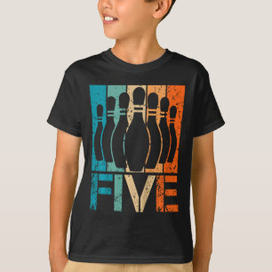 Camiseta Kids 5 Boliche Aniversário de 5 Anos