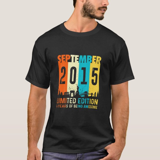 Camiseta Kids 6 Limited Edition, Feita Em Setembro De 2015  (Frente)