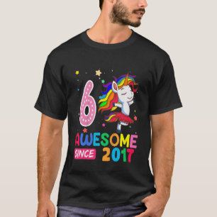 Camiseta Kids 6 Year Old   Girls Teens   Unicorn 6th Birthd