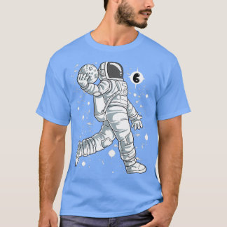 Camiseta Kids 6 Years Old Astronaut With Moon Birthday Gift