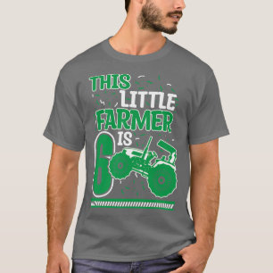 Camiseta Kids 6 Years Old Boy Tractor Little Farmer 6th Bir
