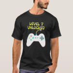 Camiseta Kids 7th Birthday Level 7 Unlocked Gamer<br><div class="desc">Kids 7th Birthday Level 7 Unlocked Gamer.</div>