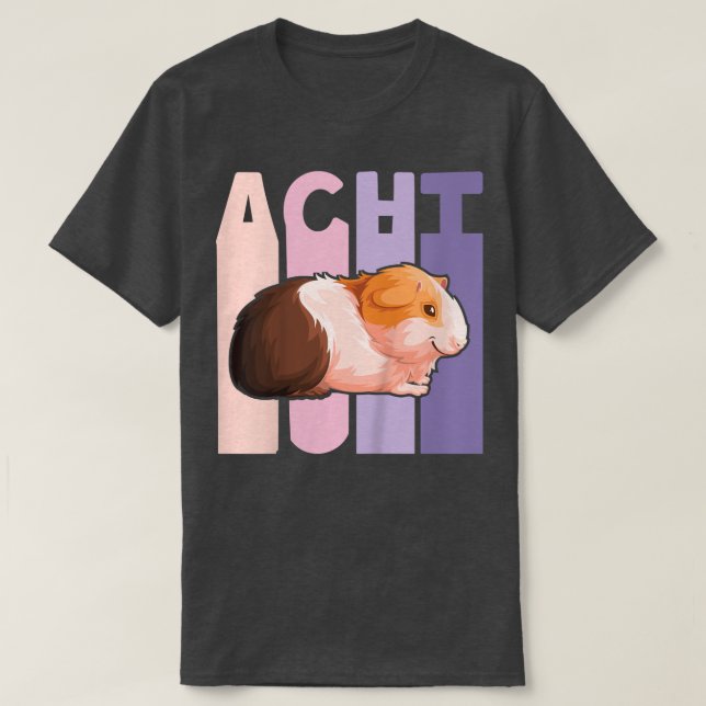 Camiseta Kids 8th Birthday Girl Cute Guinea Pig 8 Years Old (Frente do Design)