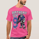 Camiseta Kids 9 Year Old Ice Hockey Themed Birthday Party 9<br><div class="desc">Kids 9 Year Old Ice Hockey Themed Birthday Party 9th Boy Gift  .</div>