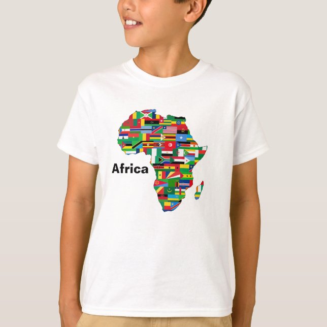 Camiseta Kids Africa Map (Frente)