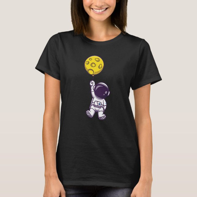 Camiseta Kids Astronaut Cosmonaut Planet Balloons (Frente)