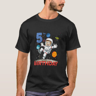 Camiseta Kids Astronauta 5 no Astronauta no Aniversário do 