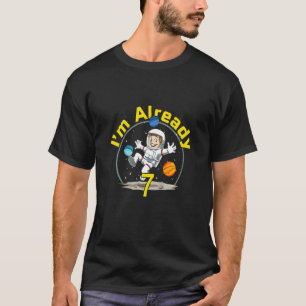 Camiseta Kids Astronauta 7 no Astronauta no Aniversário do