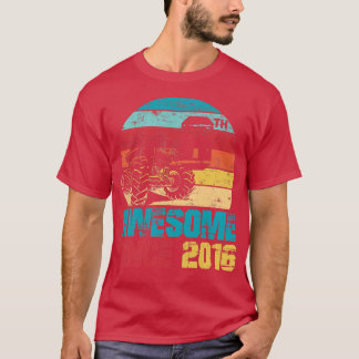 Camiseta Kids Awesome Since 2016 6th Birthday Monster Truck