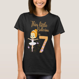 Camiseta Kids Ballerina 7 Tema 7 Anos Ol