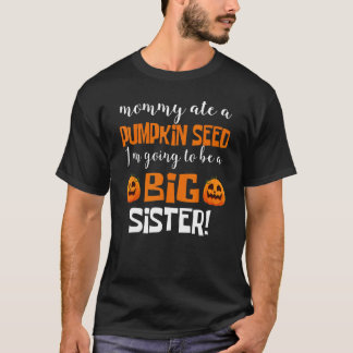 Camiseta Kids Big Sister Fall Pregnancy Announcement Hallow
