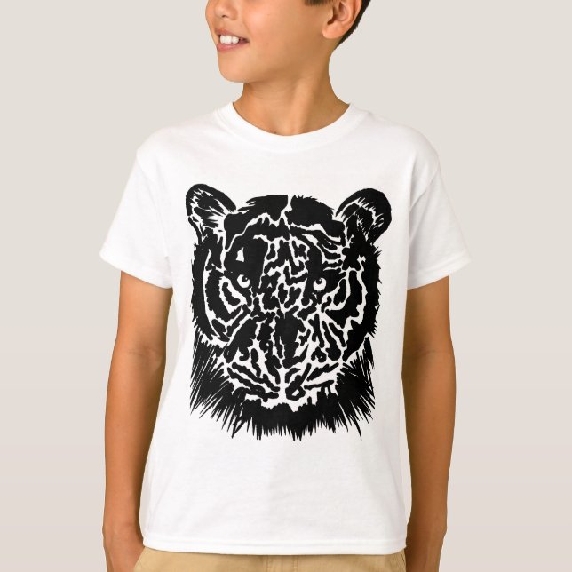 Camiseta Kids Black Tiger T-Shirt (Frente)