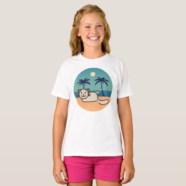Camiseta Kids Cat Lover T-shirt (Frente Completa)