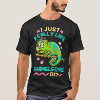 Camiseta Kids Chameleon Lizard Reptile