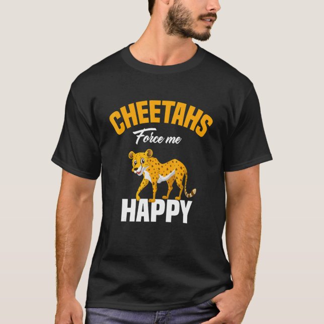 Camiseta Kids  Cheetahs Force Me Happy Cheetah (Frente)