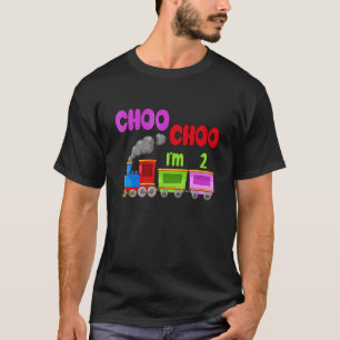 Camiseta Kids Choo Train segundo aniversário