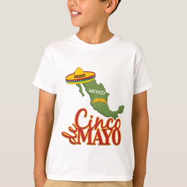 Camiseta Kids Cinco de Mayo T-Shirt (Frente)