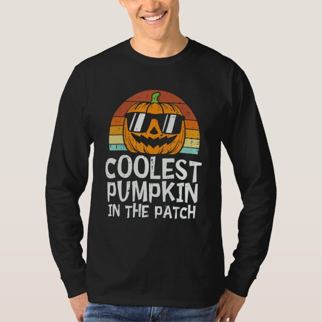 Camiseta Kids Coolest Pumpkin In The Patch Halloween Boys G (Frente)
