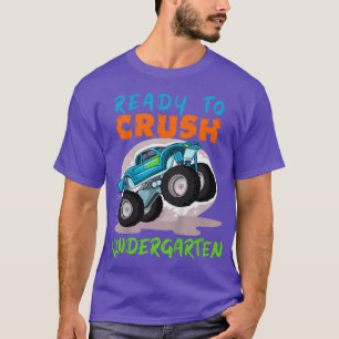 Camiseta Kids Crush Kindergarten Monster Truck Back to Scho