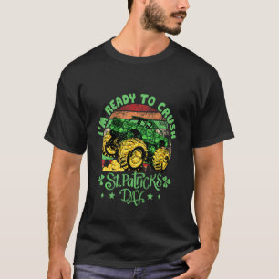 Camiseta Kids Crush St Patricks Day Monster Truck Paddys To