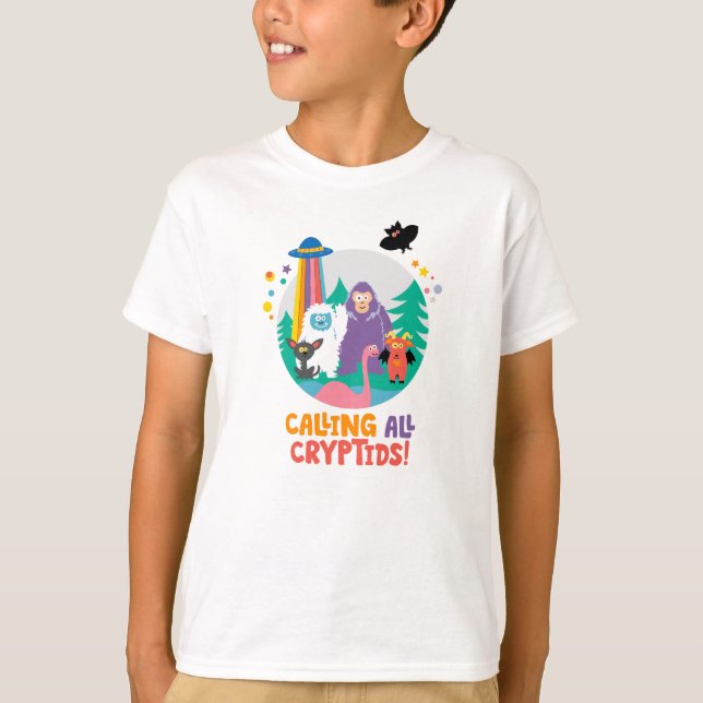 Camiseta Kids Cryptid Club T-Shirt (Frente)