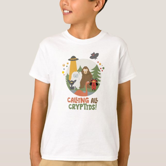 Camiseta Kids Cryptid Club T-Shirt (Frente)
