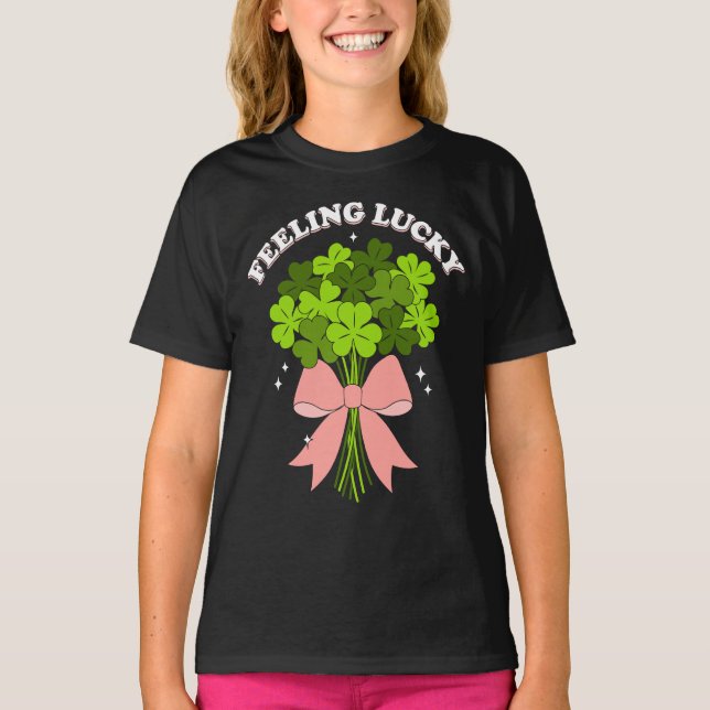 Camiseta Kids cute St.Patrick’s Day  (Frente)