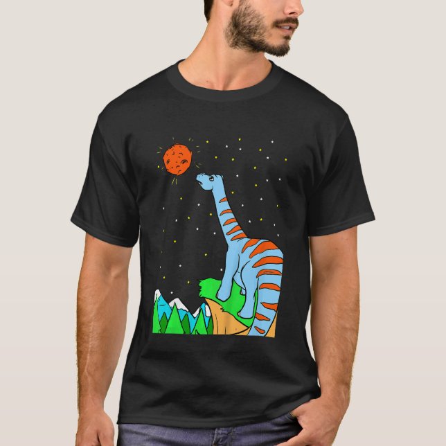 Camiseta Kids Dino Planet & Dinosaurs In Space 2 (Frente)