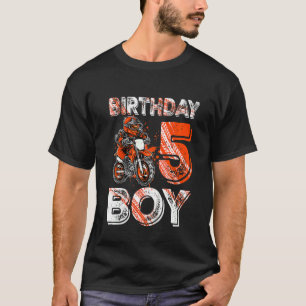 Camiseta Kids Dirt Bike 5 Birthday Dirtbike